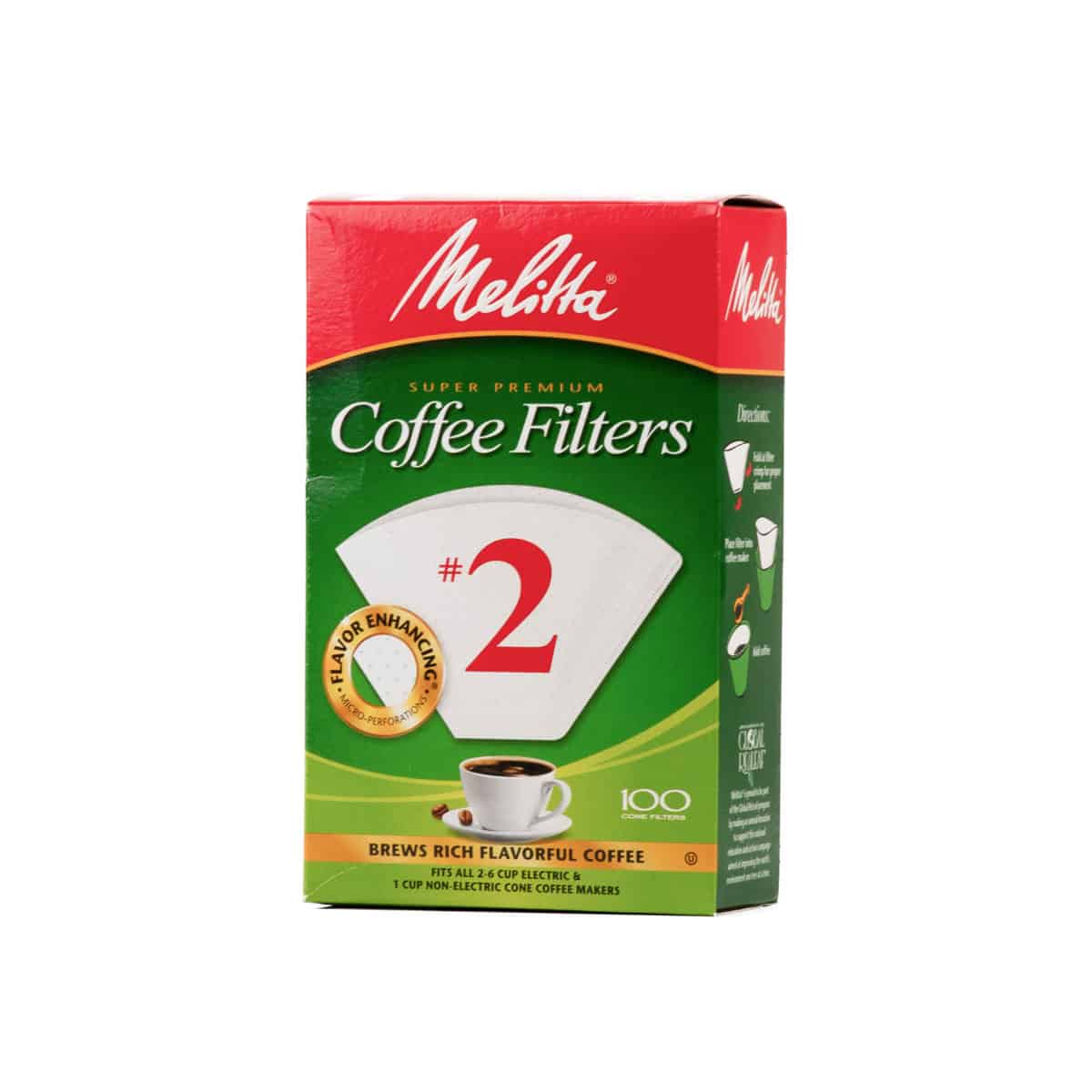 Melitta #2 Cone Coffee Filters (100 Count)